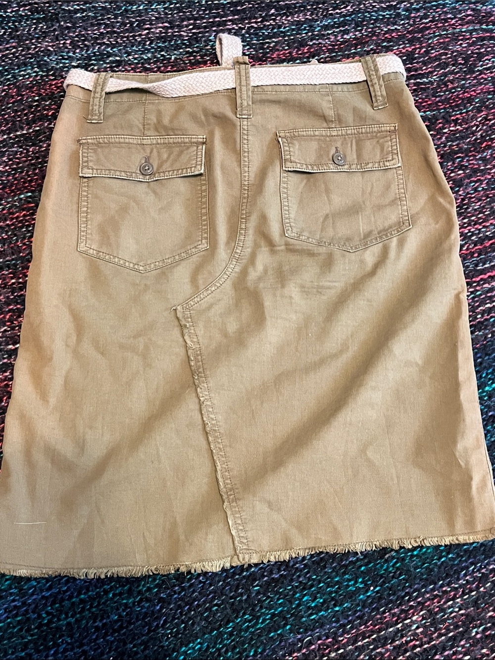 American Eagle Tan Cargo Utility Skirt with Belt - Picture 4 of 4